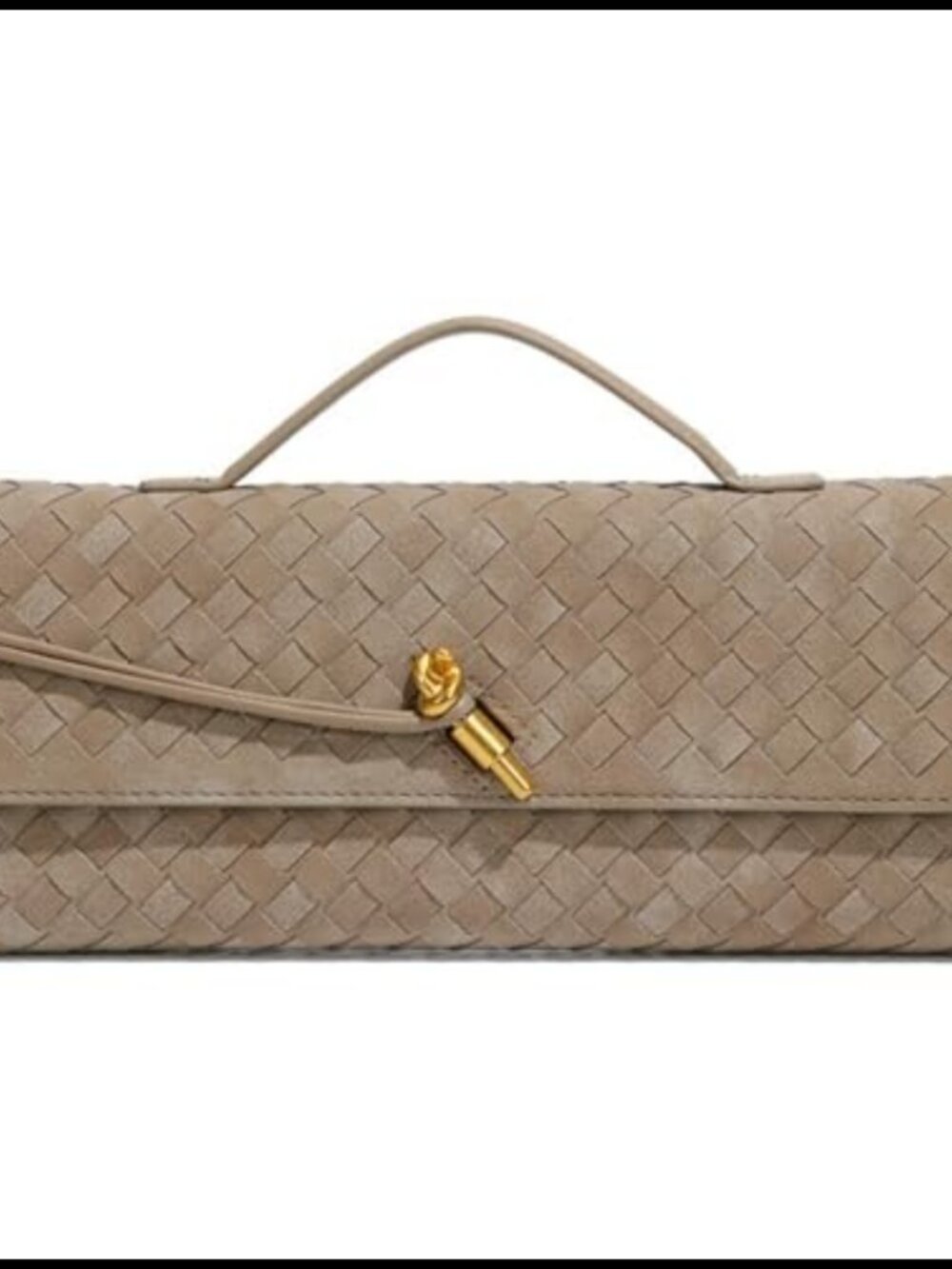 Woven PU Leather Evening Clutch Crossbody Shoulder Bag Hobo Handbag